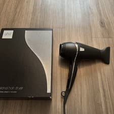 Image of GHD Air 1.0 Professional Hair Dryer black and silver in box
