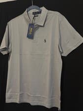 Image of Polo Ralph Lauren Men’s Polo Shirt M Beige Short Sleeve Regular Fit BNWT