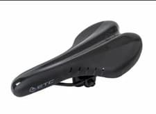 Image of ETC M325 MTB Bike/Cycle Saddle Black, 275 X 160mm, Saddle Clip