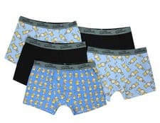 Image of MENS 5 PACK BOXERS THE SIMPSONS BOXER TRUNKS HOMER M-XXXL STRETCH COTTON NEW