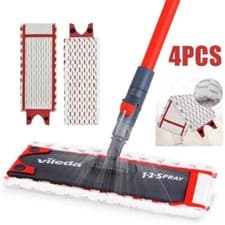 Image of 2/4Pcs Microfibre Mop Pads For Vileda 1,2 Spray Mop Replacement Refill Mop Head
