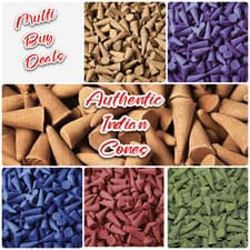Image of Incense Cones x100 Genuine Indian Dhoop Cone Highly Perfumed Finest Export Grade
