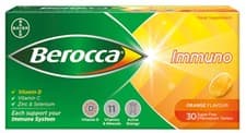 Image of Berocca Immuno Effervescent Tablets Orange Flavour 30 tablet-expire date:05/2026
