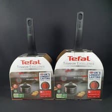Image of NEW Tefal Titanium Excellence 20 cm & 18 cm Saucepans with Lids