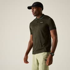 Image of Regatta Men's Remex II Jersey Polo Shirt - Dark Khaki