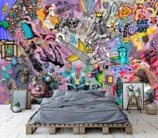 Image of Street Art Urbanism Graffiti Wallpaper Mural Removeable Washable Peel & Stick
