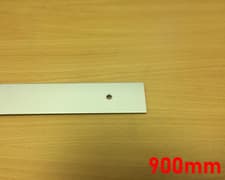 Image of Kitchen Breakfast Worktop End Cap 900mm x 40mm (SQUARE) Black,Silver,Gold,Bronze