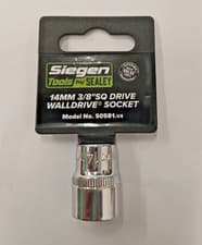 Image of SEALEY S0581 3/8" DR X 14MM WALLDRIVE SOCKET 6 SIDED STANDARD DEPTH