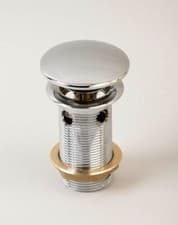 Image of Basin Waste Click-Clack Style 1¼” Slotted. High Quality, Brass, Chrome Plated
