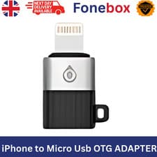 Image of Micro USB To 8Pin Charger Adapter, USB To Lighting Convertor For Apple iPhone