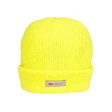 Image of Hi Vis Beanie Hat Work Reflective Yellow Orange Green Warm Adults Mens A1600