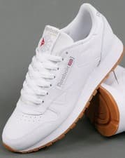 Image of Reebok Classic Leather Trainers White/Gum