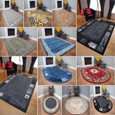 Image of Abstract Rugs for Living Room Bedroom Kids Room Hallway Carpet Runner Low Pile
