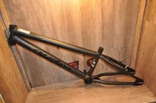 Image of 20" BMX Frame Black Matte Steel