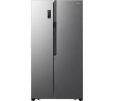 Image of LOGIK LSBSX23 American-Style Fridge Freezer - Inox