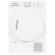 Image of electriQ 8kg Condenser Tumble Dryer White Sensor Drying Quick Dry Anti-Crease