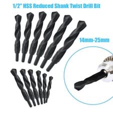 Image of HSS Cobalt Blacksmith Drill Bit Reduced Shank Drills Metric Sizes14-25mm Silver