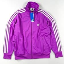 Image of Adidas Originals Firebird Track Jacket Loose Fit Womens Size XS Purple Burst NEW