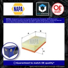 Image of Air Filter fits VW GOLF 2.0 1.6D 2.0D 2012 on NAPA 2Q0129620 5Q0129620C Quality