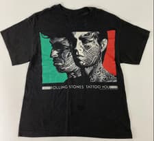 Image of Vintage 1989 Rolling Stones Tattoo You Tour 1989 REPRINT T-shirt size S-5XL