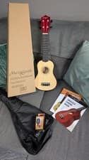 Image of Martin Smith UK-212-A Soprano Ukulele Gig Bag & Chord Book, Digital Tuner