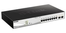 Image of 8 Port Gigabit Smart Managed PoE Switch with 2 SFP Ports - DGS-1210-10MP