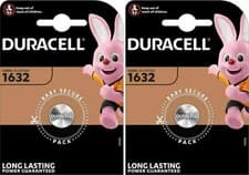 Image of 2x Duracell CR1632 3V Coin Cell Battery DL1632 KCR1632, BR1632 Longest Expiry