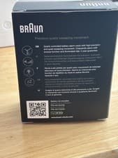 Image of Braun BC03WB Alarm Clock Quartz – White – Boxed – Excellent Condition