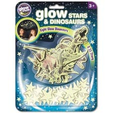 Image of Glow In The Dark Stars and Dinosaurs - Kids GID Glowing Stars & Paper Dinosaur