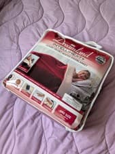 Image of Dreamland Intelliheat Red Velvet Sherpa Fleece Heat Blanket Throw 135CM X 180CM