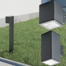 Image of Kanlux Garden Outdoor Patio Light Fitting GU10 LED Up Down Wall Ground Lamp Bulb