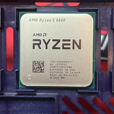 Image of AMD Ryzen 5 5600 AM4 CPU Processor R5 5600 3.5 GHz Six-Core 12 Thread 65W