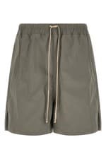Image of RICK OWENS Gray Cotton Bermuda Shorts New & Authentic