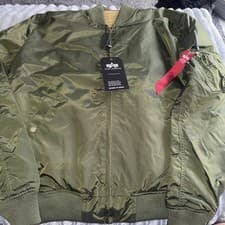 Image of Alpha Industries MA-1 Bomber Jacket Size Medium New With Tags