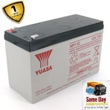 Image of YUASA NP7-12. 12V 7Ah VRLA SLA PREMIUM QUALITY RECHARGEABLE SEALED BATTERIES