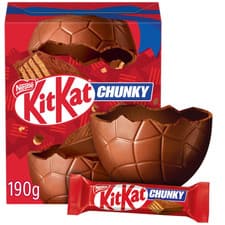 Image of Kit Kat Chunky Milk Chocolate Large Egg 190g, Easter Gift