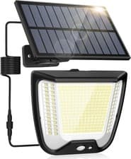 Image of 288 LED Solar Security Light, Split Panel, 3 Modes, 5M Cable, IP65 Waterproof