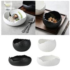 Image of Serving Bowl Ceramic Soup Bowls Tabletop Decoration Irregular Snack Plate