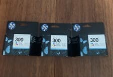 Image of 3X HP 300 Tri-Colour Original Ink Cartridge, Boxed, Sealed