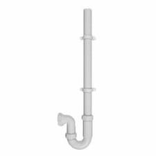 Image of Polypipe Washing Machine Trap 40mm With 600mm Upstand Pipe & 2 Clips 75mm Seal W