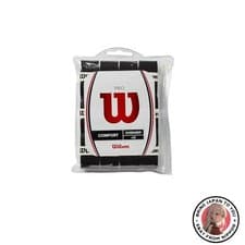 Image of New Wilson Pro Overgrip Tennis Grips 12-Pack Black