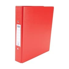 Image of Elba A5 Ring Binder 2 O-ring 25mm 250 Sheets Red Pack of 10 (100082444)