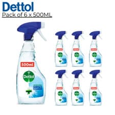 Image of DETTOL ANTIBACTERIAL DISINFECTANT SURFACE CLEANER, ORIGINAL FRAGRANCE, 6 X 500ML
