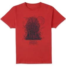 Image of Game of Thrones Iron Throne T-Shirt Adults | Official Licensed | Red