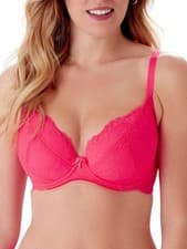 Image of Gossard Superboost Lace Bra Underwired Plunge Removable Padding Bras Lingerie