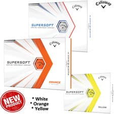 Image of CALLAWAY SUPERSOFT GOLF BALLS WHITE, ORANGE OR YELLOW NEW CALLAWAY GOLF BALLS