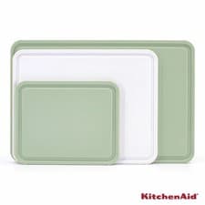 Image of KitchenAid Cutting Boards 3 Pack in Green & White