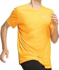 Image of Puma Performance Mens Training Top Orange Short Sleeve Gym Excerise T-Shirt