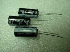 Image of 1500UF 16V LOW ESR 10000hrs@105'c Capacitor PANASONIC EEUFR1C152 20x10mm x3pcs