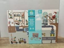 Image of Little Town 24 Pieces Wooden Santa’s Workshop Advent Calendar